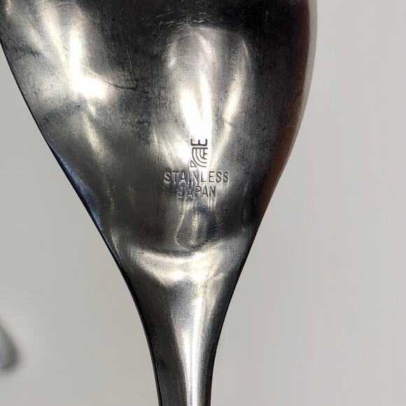 Crown Stanley Roberts Caneel Bay Stainless 2pcs Sugar Spoon Butter Knife Japan - Picture 6 of 6